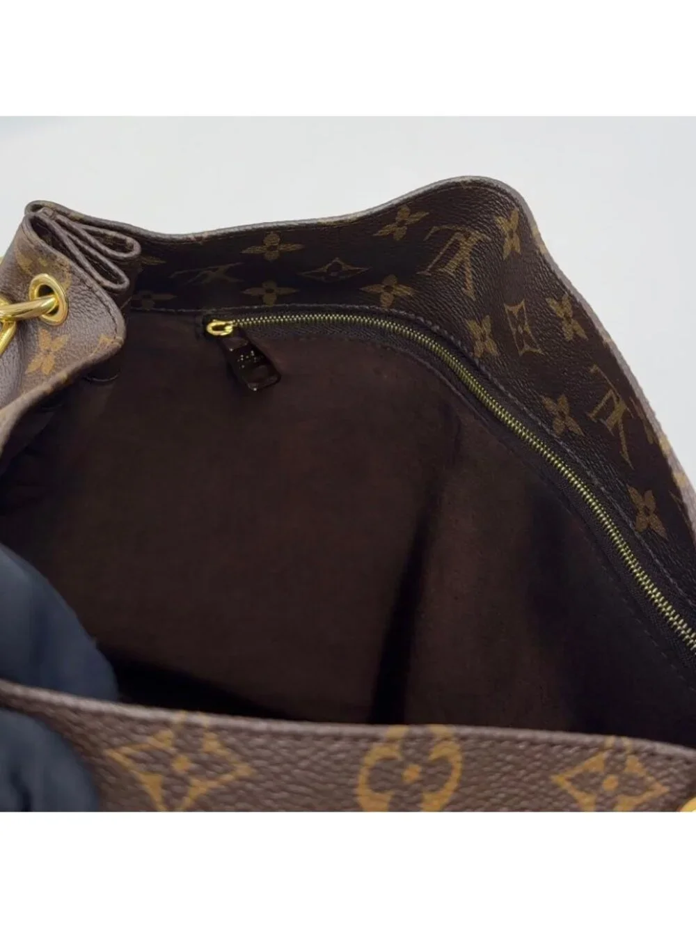 Louis Vuitton Metis Monogram Leather Brown Light Handbag Gold